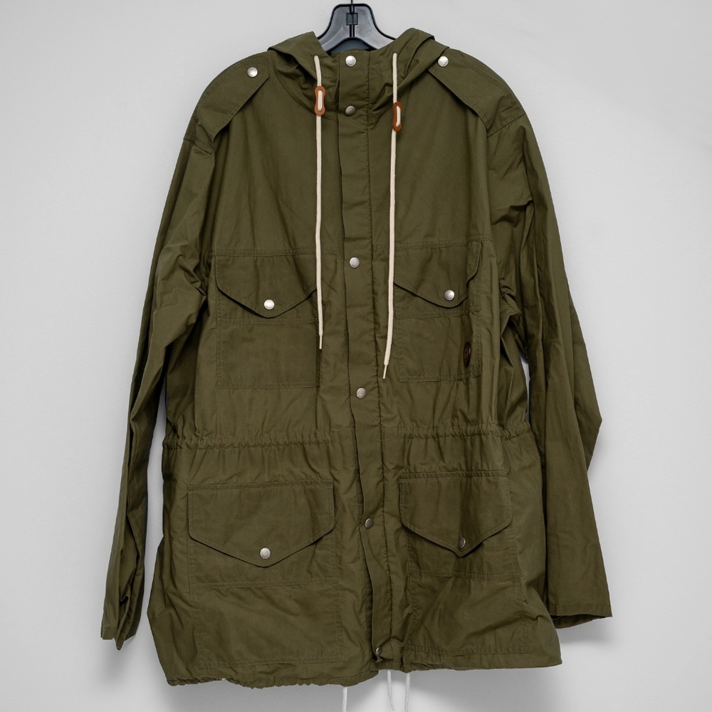 size 54 XXL - Gucci Waxed cotton adjustable length jacket Hooded Parka Green - Picture 7 of 12